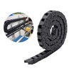 10X10mm 1M Black Plastic Flexible Drag Chain Plastic Towline Drag