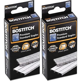 Bostitch Premium Standard Staples, Full-Strip, 0.25 Inch Leg, 5,000 per Box (SBS191/4CP)