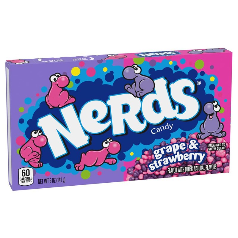 Nerds Candy Strawberry And Grape141g Theatre Box - 2 Pack