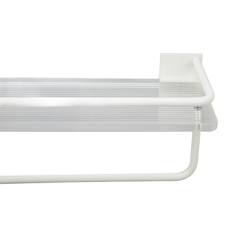 60cm Bathroom Wall Mounted Storage Shelf Punch Free Wall Mounted