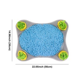 Snuffle Mat for Dogs, 15'' x 22'' Dog Foraging Mat, Interactive Dog Toys, Snuffle Bowl Mat, Foraging Mat for Dogs, for Slow Eating and Keep Busy