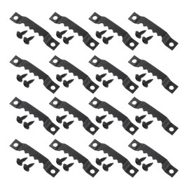 sourcing map 16Pcs Picture Hangers, Single-Eerration Frame Back Hanging Fasteners with Screws, Metal Photo Frame Hooks Fixing Hardware for Hanging Paintings Picture Photos Frame, Black