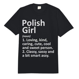 Polish Girl Poland Gift Funny Country Home Roots Descent Comfort Colors Adult Heavyweight T-Shirt