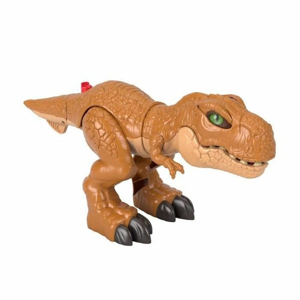 Fisher-Price Imaginext Jurassic World Dinosaur Toy Thrashin’ Action T. rex Figure with Chomping Action for Preschool Kids Ages 3+ Years