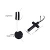 Rockyu Men's Long Cross Necklace Popular Cross Wooden Charm Black