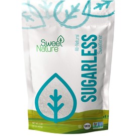 Sweet Nature Sugarless Erythritol and Stevia Blend Sweetener 16 Ounce (1 LB) White (pack of 1)