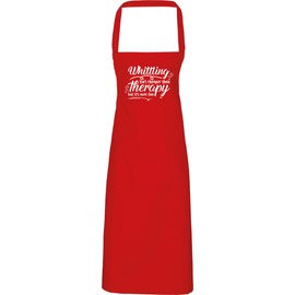 Hippowarehouse Whittling isn't cheaper than therapy but it's more fun Apron kitchen cooking painting DIY onesize adult