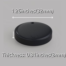 Item Finders Work for Apple Find My APP(iOS Only) Tracker Tags for Keys, Luggage, Backpack etc,Waterproof Smart Tag with Lanyard(Not for Android) (4 Back)