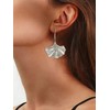 Silver Leaf Earrings Silver Dangle Earrings for Women Romantic Boho