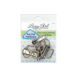 Lazy Girl Design Key Fob Refill Hardware, White