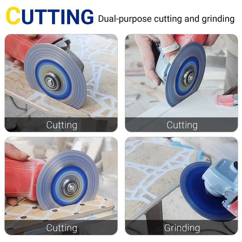 LOZLIN 4.5" Diamond Angle Grinder Blade - Ultra-Thin Dry Cutting