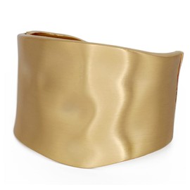 Matte Wide Bangle, Hammered Matte, Simple Bangle, Thick, Wide, Bangle, Gold, Openable, Casual Bangle, Women's