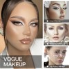 DE'LANCI Single Pearl White Eyeshadow Palette, White Matte Eyeshadow Makeup,