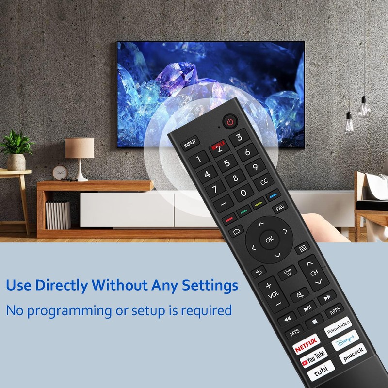 Universal Remote Control Replacement for Hisense TV, Compatible for Hisense