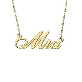 Tiny Necklaces for Women Dainty Jewelry Pendant Name Necklace for Girl Mia