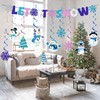 Let It Snow Decorations, Pre-assembled Glitter Let It Snow Banner