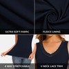 WOWENY Sleeveless Thermal Fleece Tank Top for Women V Neck