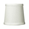 Set of 6 Light Oatmeal Linen Drum Chandelier Clip-On Lampshade