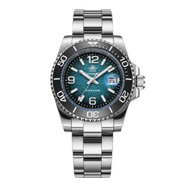 ADDIESDIVE 41 MM Dive Watches for Men Easy to Read Dial Quartz Mens Watch 200 M Waterproof BGW9 Luminous Analog Blue Gradient Military Hybrid Dial