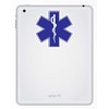 2 x 10cm Medical Symbol Vinyl Stickers - Caduceus Doctor