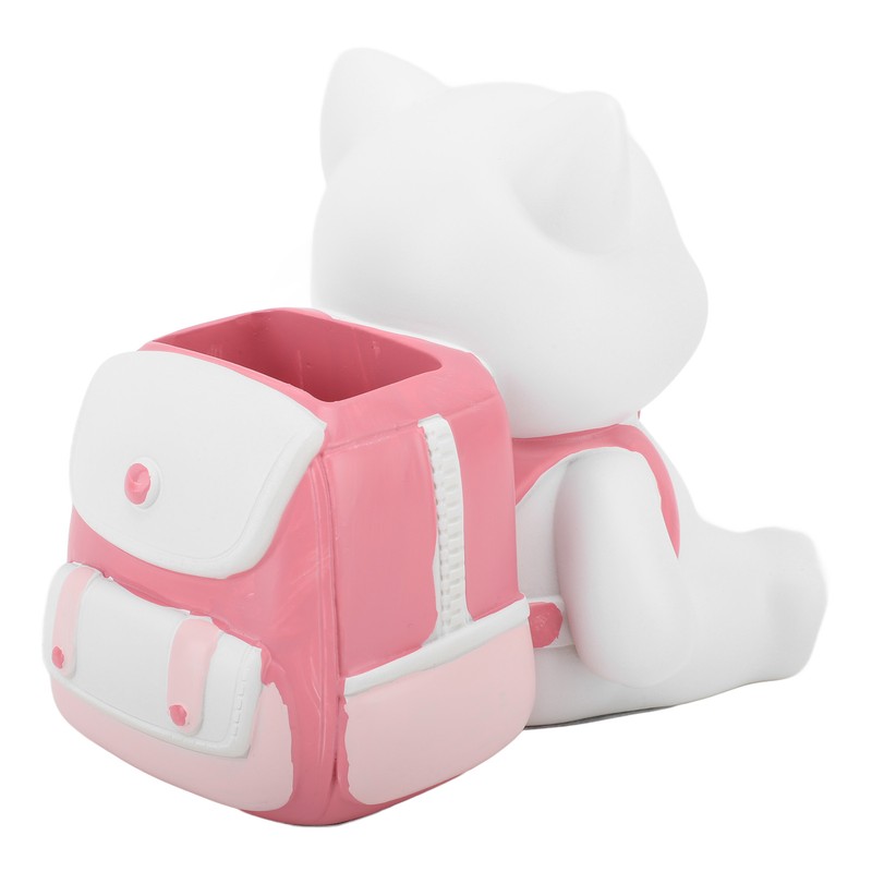 Cat Pen Holder Multipurpose Resin Innovative Cute Pencil Holder for