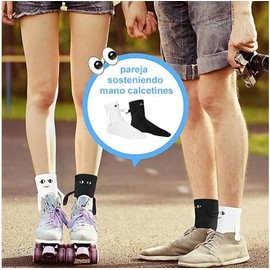 Calcetines de pareja magnéticos con manitas – 2 pares divertidos Tuzkevla
