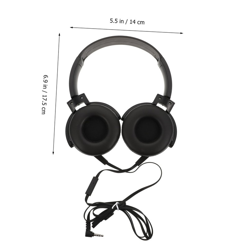 IWOWHERO 1pc Portable Noise Reduction Headset Comfortable Over Ear Headphones