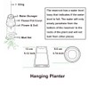 SYOOY 2 PCS Upside-Down Planter Hanging Flower Pot Planter for