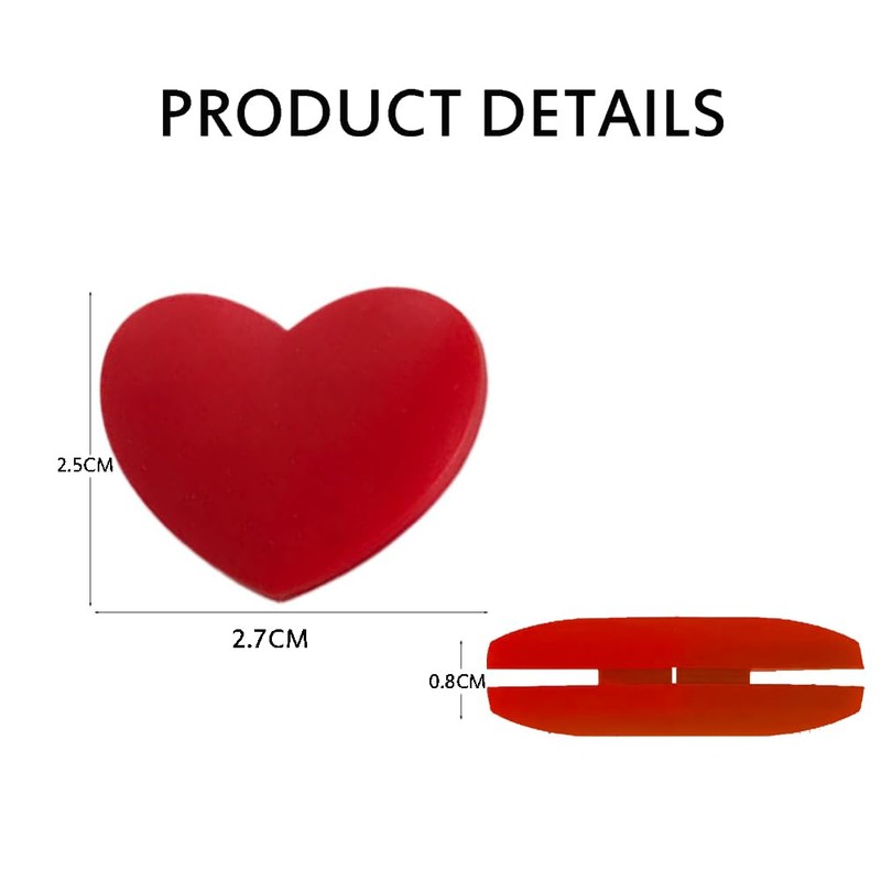 VANTOBEST 4Pcs Tennis Vibration Dampener Heart Silicone Racket Shock Absorber