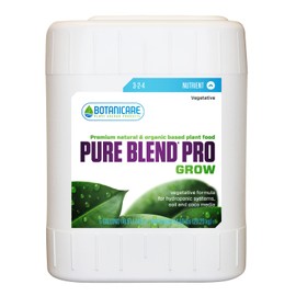 Botanicare Pure Blend Pro Grow, Nutrient, 3-2-4, 5 gal.