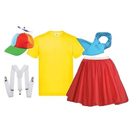 Ladies Tweedle Dee Tweedle Dum Wonderland Fancy Dress Costume [L-XL]