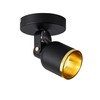 Aisilan Black and Gold LED Dimmable Directional Ceiling Spotlight Indoor