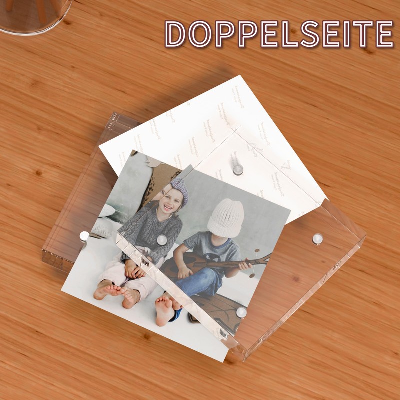 Sezanrpt Acrylic Mini Frame 5 x 5 cm, Pack of