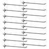 HARFINGTON 25pcs Pegboard Shelving Hooks 10" Stainless Steel Peg Board