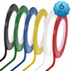 cridoz 6 Rolls 1/8 Whiteboard Tape Thin White Board Tape