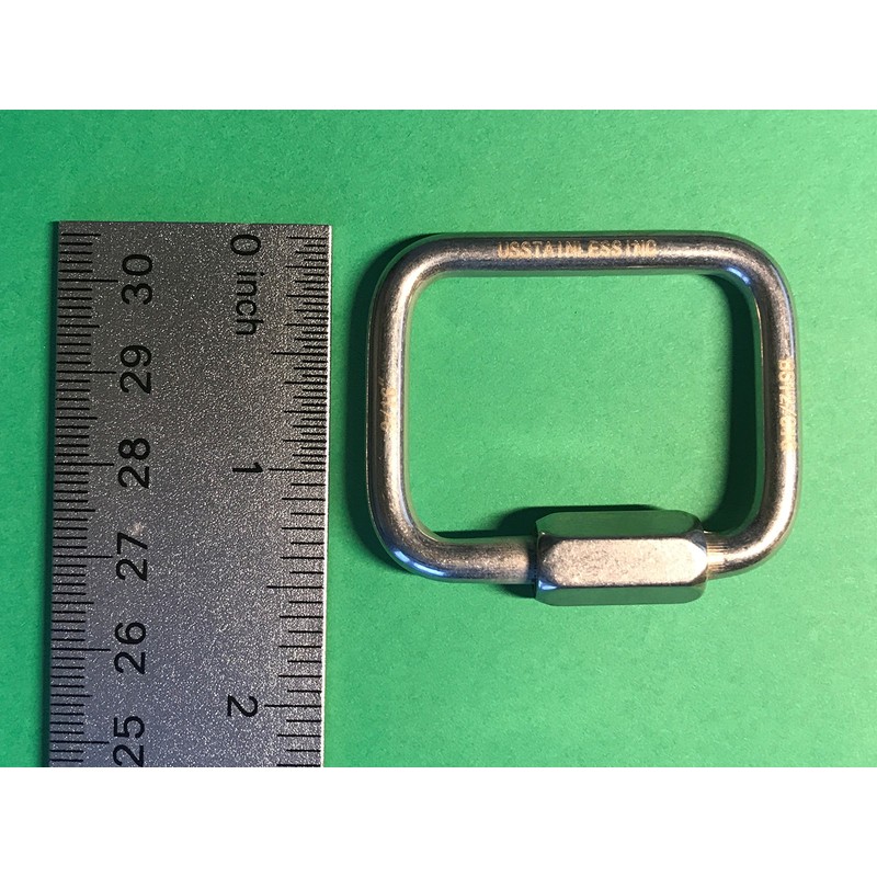 Stainless Steel 316 Square Quick Link 3/16" (5mm) Marine Grade