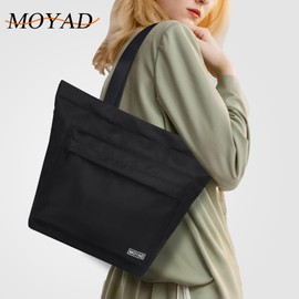 Moyad Insulated Lunch Bags for Women Men Reusable Cool Bag Lunch Box Waterproof Thermal Food Carrier Tote Bag for Adults Office, Camping & Travel, Black