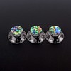 Alnicov Guitar Contral Knobs,Silver Electric Guitar Speed Knobs With Abalone