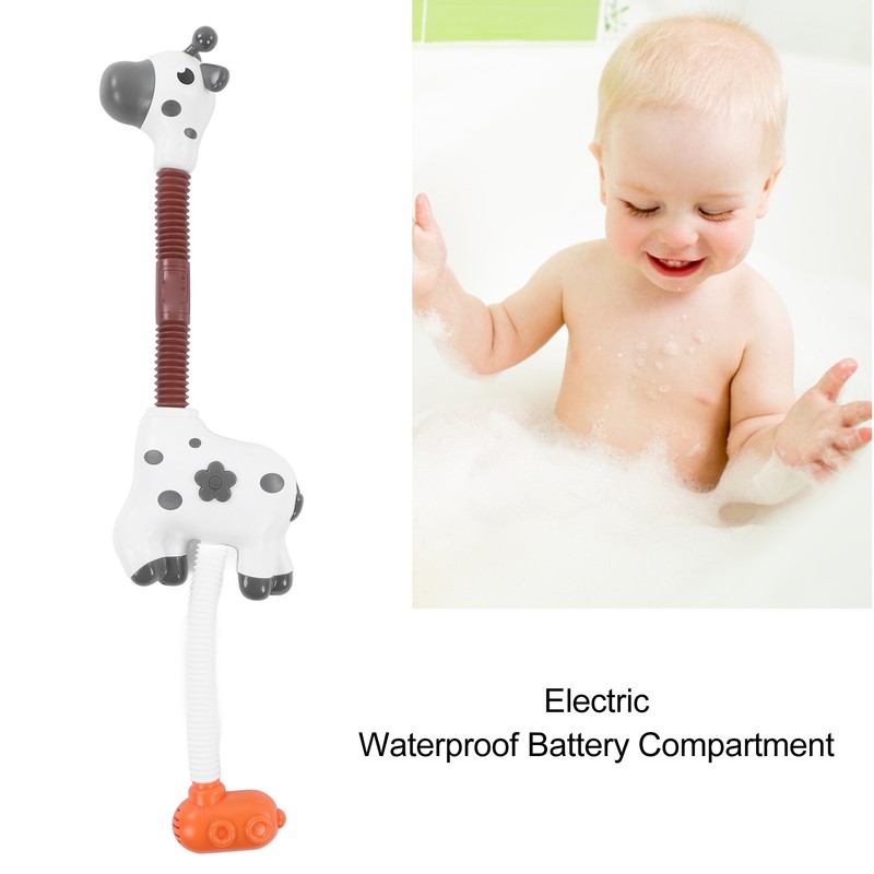 Baby Bath Shower Head with 3 Suction Cups Electric Cute