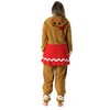 #followme 6442-S Gingerbread Adult Onesie Womens Pajamas
