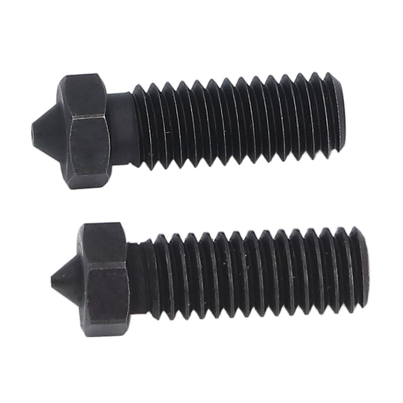 2PCS 3 Hole Nozzles Hardened Steel Nozzle Fit 1.75mm Filament