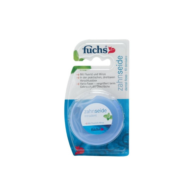 5Pack Fuchs Zahnseide gewachst Minzgeschmack 5x 25m
