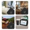 Indoor & Outdoor Hygrometer Thermometer with Time Backlight LCD Display