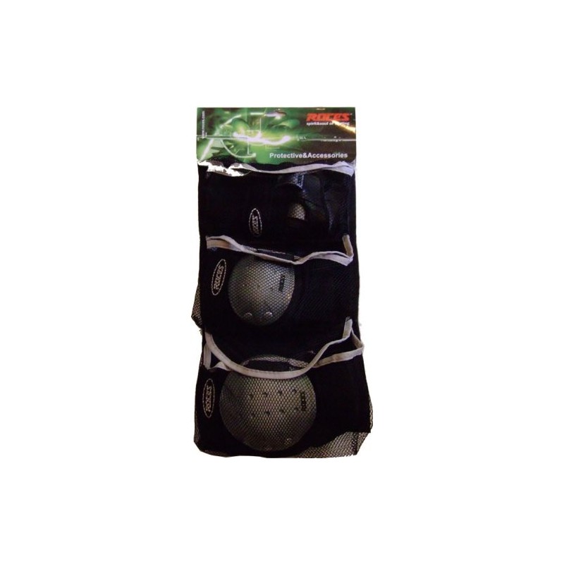 Roces Erwachsene Super 3-Pack Schutzset, Black, L