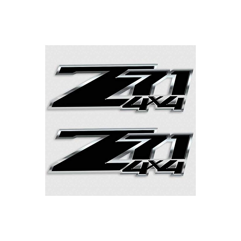 Decals Z71 Black Silverado 4x4 Sticker Set