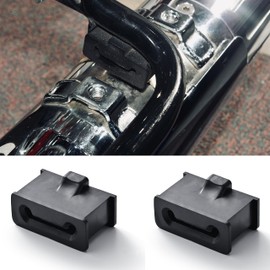 VANJOY - Soportes de silenciador de goma para Harley Touring 1985-2023, suspensión de escape duradera de goma de poliuretano con ojales OEM#65724-85A
