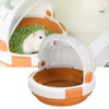 UFO Hamster Cage Funny Cute Travel Portable Small Pet Out