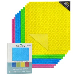 Swedish Dishcloths for Kitchen – 10 Pack Reusable Cellulose Sponge Cloths – Ultra Absorbent, Eco-Friendly Cleaning Towels – No Odor, Assorted Dishcloths for Washing Dishes & General Cleaning.