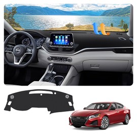 FIILINES Dash Cover for 2019-2025 Nissan Altima, Dashboard Mat Accessories Dash Cover Sunshade Nonslip Mesh Protector No Glare Black