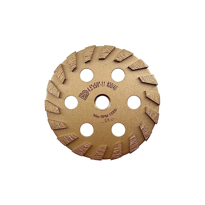 4.5" Diamond Grinding Wheels for Concrete or Masonry, 18 Short